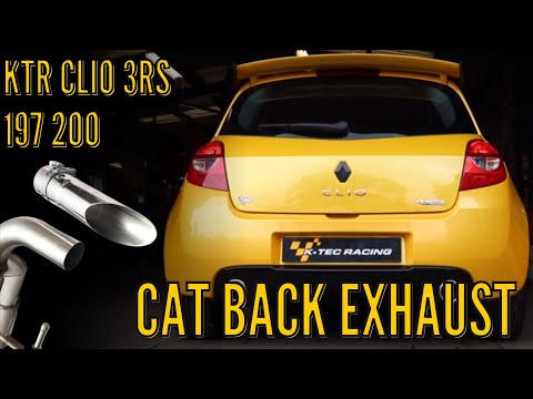 KTR Clio 3RS 197 Sports Catback Exhaust System
