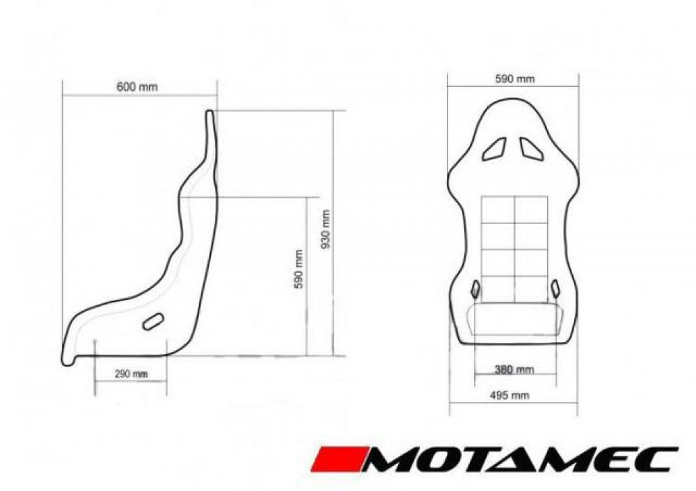 Motamec Racing Evo 1 FIA Bucket Seat - K-Tec Racing