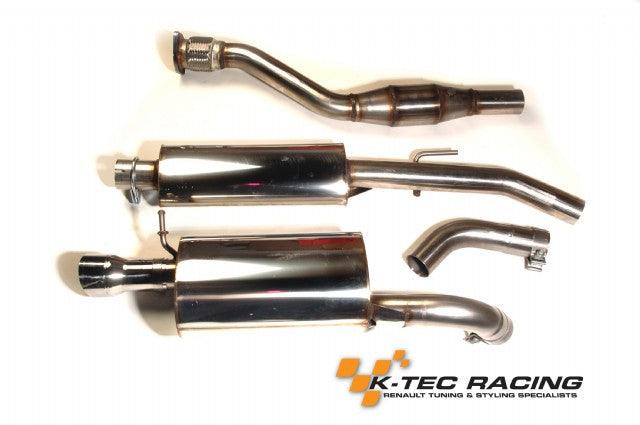KTR Twingo 2RS Manifold Back 2.5 Inch Exhaust - K-Tec Racing
