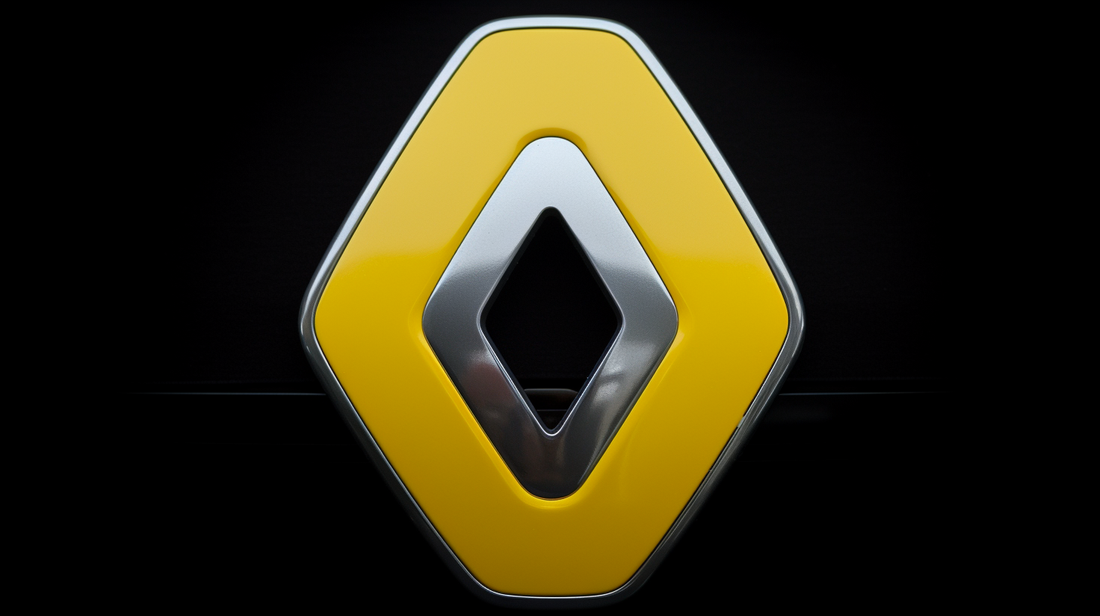 a yellow Renault logo
