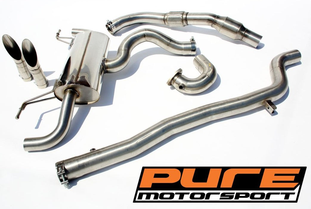 Pure Motorsport Clio 3RS Meglio 3" 75mm Turbo Back Exhaust System