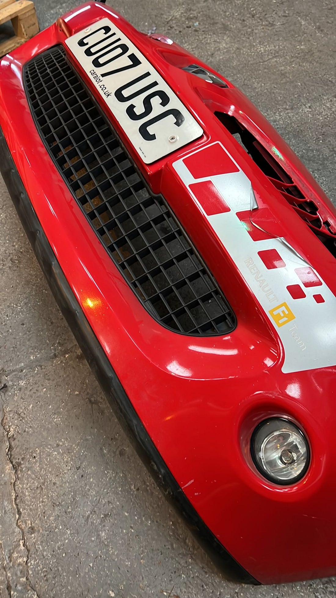 Genuine Renault Clio 3RS Ultra Red Front Bumper *USED*