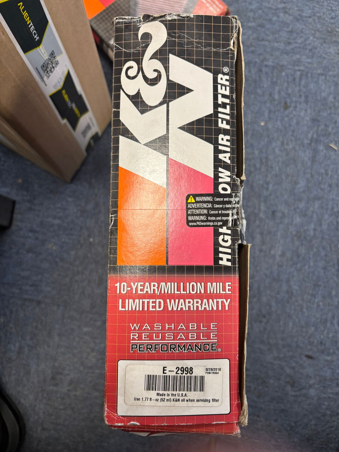 K&N High-Flow Original Lifetime Engine Air Filter- CLEARANCE