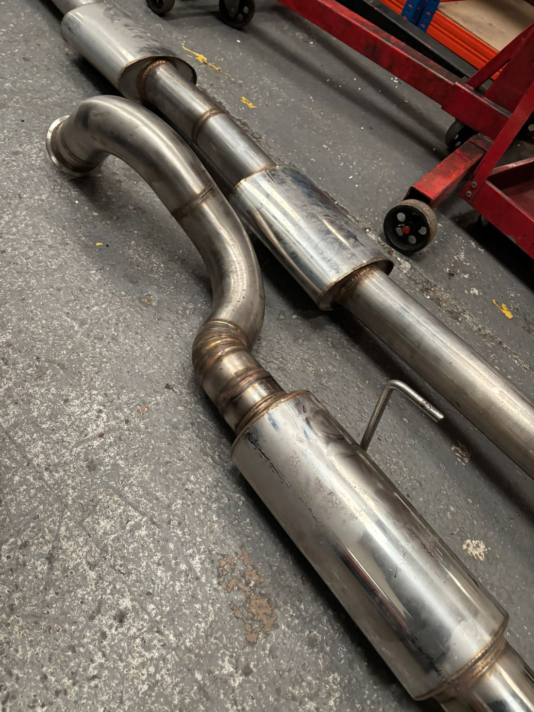 Custom Abarth 500 Single Exit 3" Exhaust System-USED