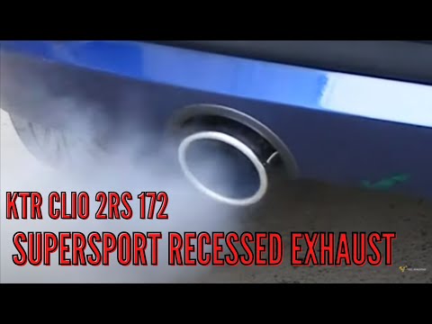KTR Clio 2RS 172 Recessed Exhaust System