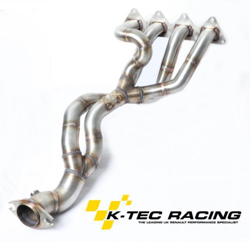 STAINLESS TUBULAR EXHAUST MANIFOLD DECAT DOWN PIPE FOR RENAULT CLIO 172 182  2.0
