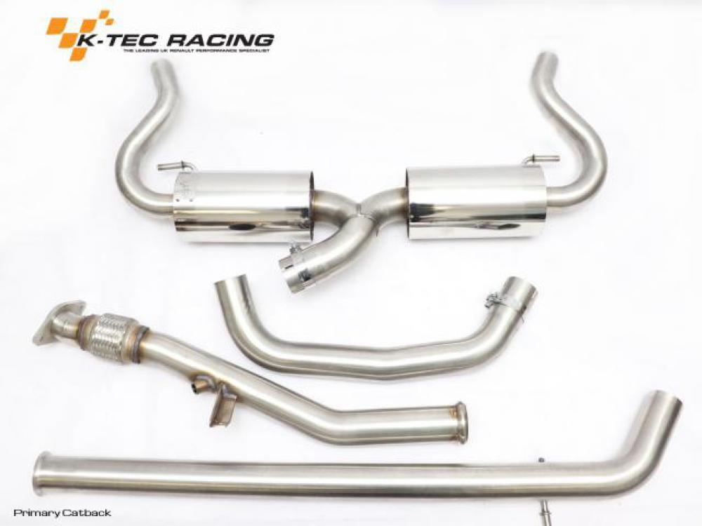 KTR Clio 4RS 2.5 Inch Catback and Secondary Catback Exhausts - K-Tec Racing