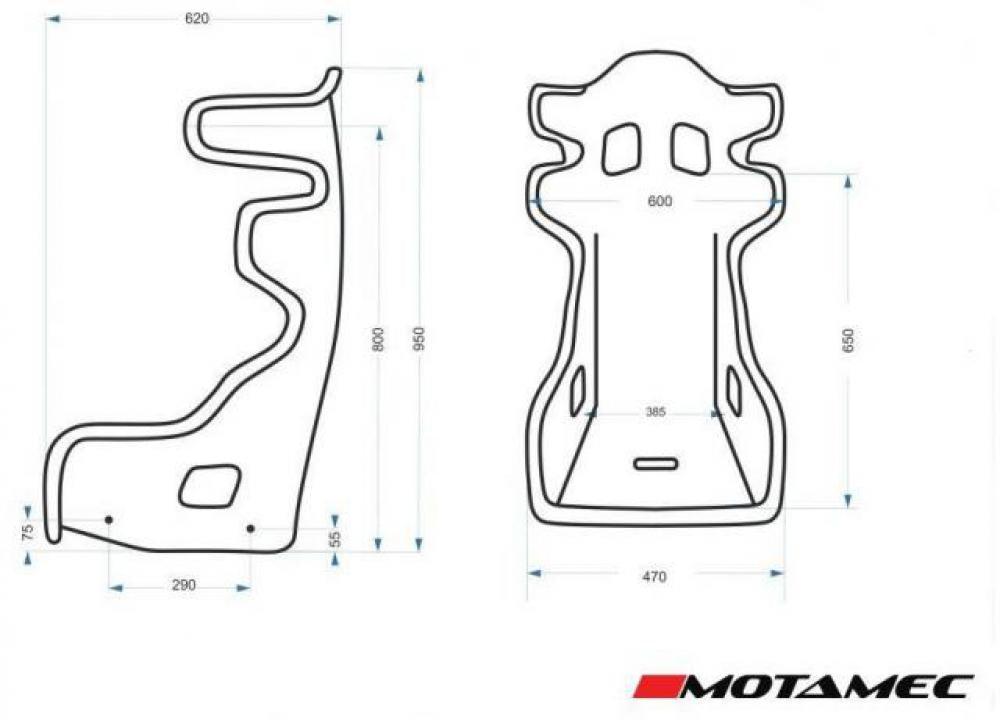 Motamec Racing GP3 FIA Bucket Seat - K-Tec Racing