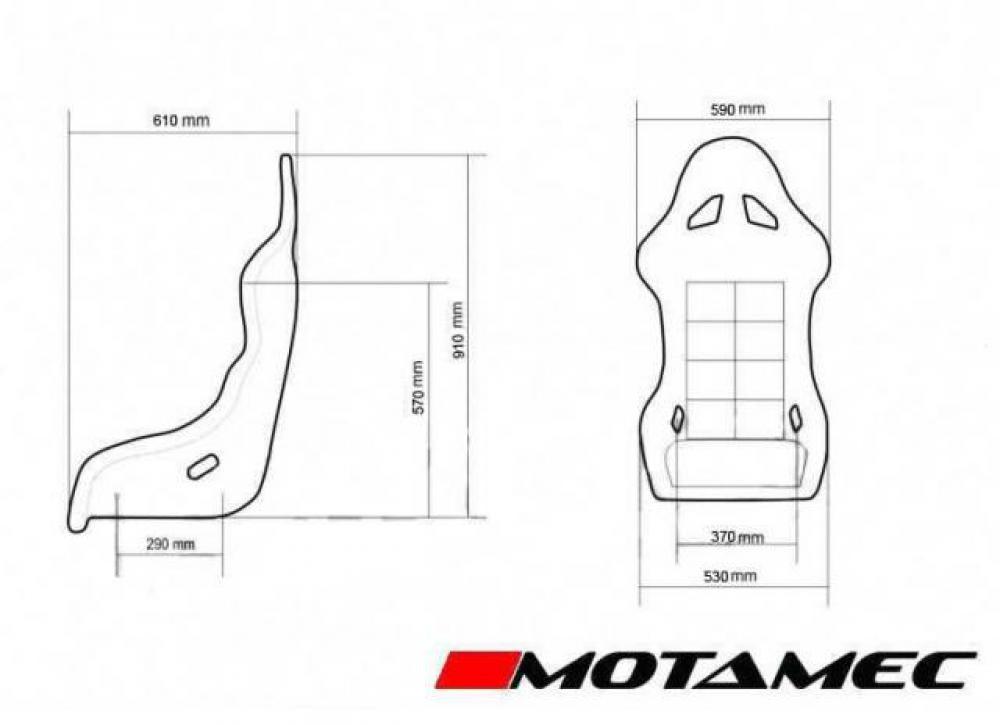 Motamec Racing GT01 Non FIA Bucket Seat - K-Tec Racing