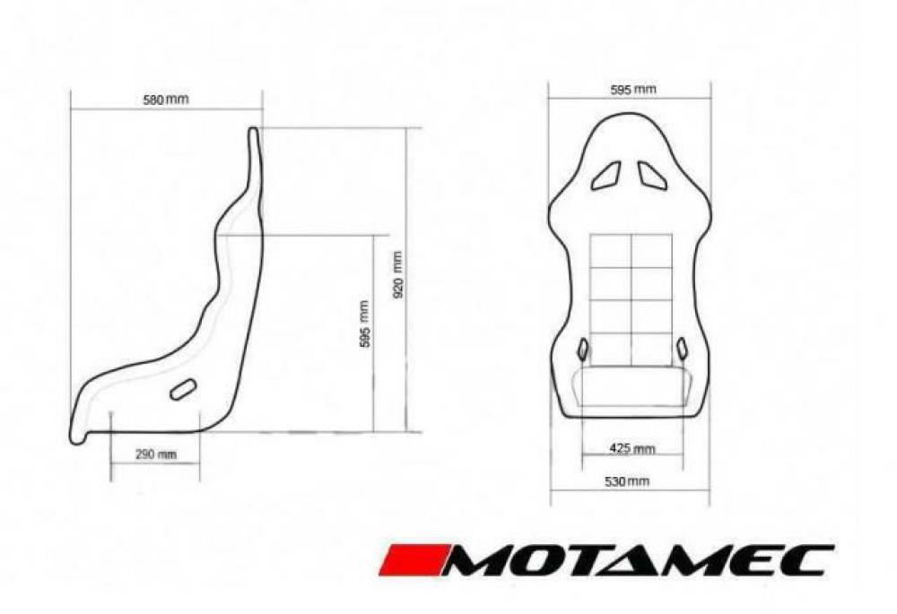 Motamec Racing GT02 Non FIA Bucket Seat - K-Tec Racing