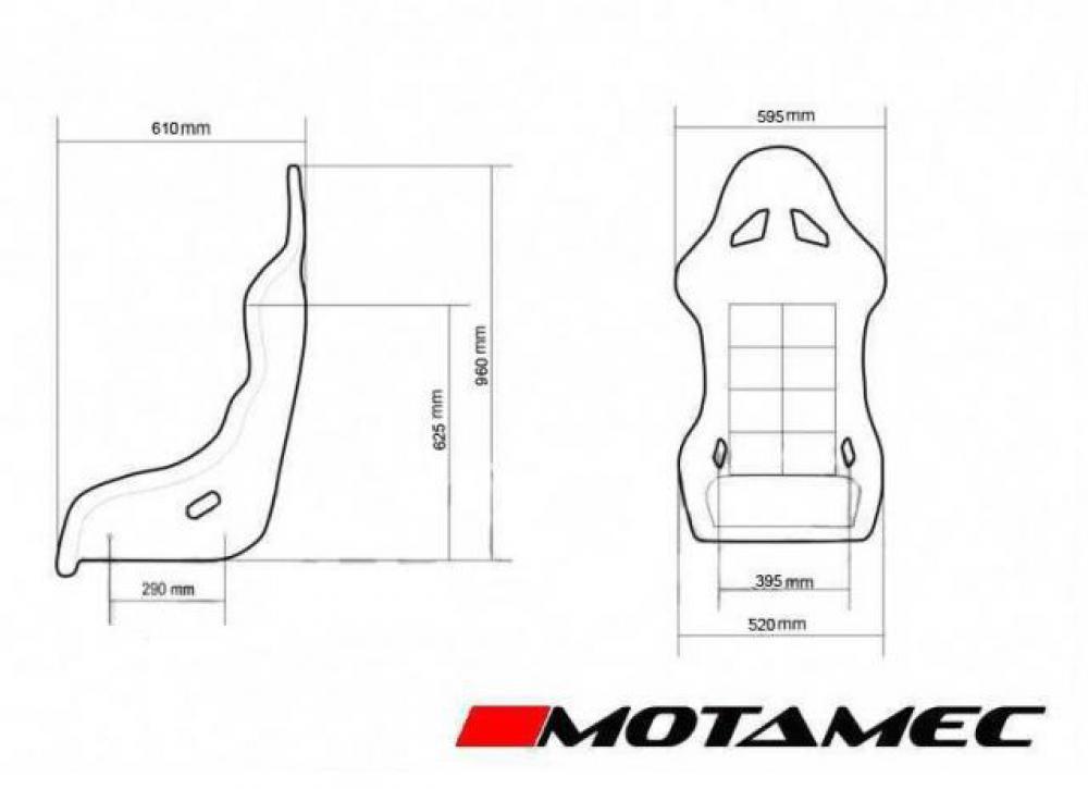 Motamec Racing GT03 Non FIA Bucket Seat - K-Tec Racing